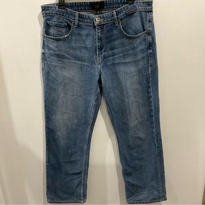 PAIGE Men's Straight Jeans in Washed Blue sz 34